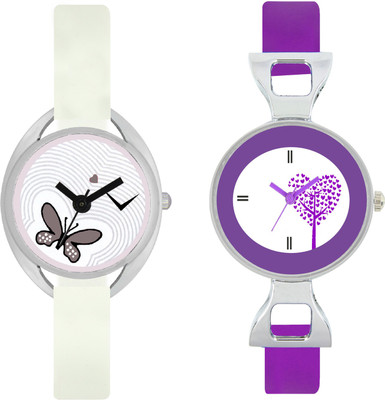 

stallion7 CMB_141 Designer Stylish Shape Bracelet Combo Womens Wrist Watch - For Girls