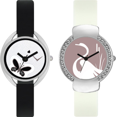 

stallion7 CMB_25 Designer Stylish Shape Bracelet Combo Womens Wrist Watch - For Girls