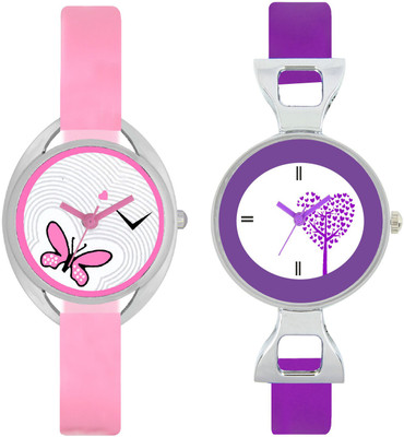 

stallion7 CMB_86 Designer Stylish Shape Bracelet Combo Womens Wrist Watch - For Girls