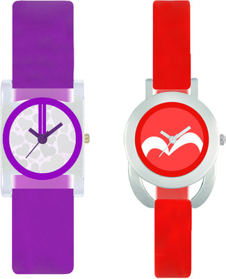 

stallion7 CMB_183 Designer Stylish Shape Bracelet Combo Womens Wrist Watch - For Girls