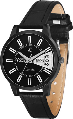 

Youth Club LDD-220BKBK New Day and date Office or Formal Look Watch - For Girls