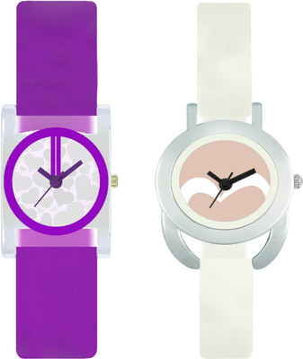 

stallion7 CMB_184 Designer Stylish Shape Bracelet Combo Womens Wrist Watch - For Girls
