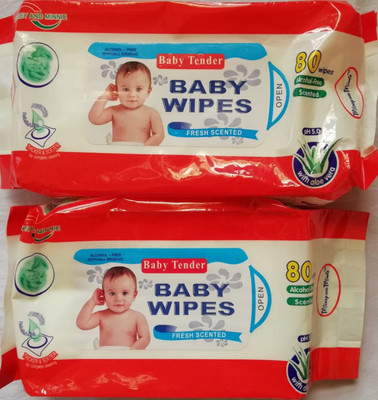 

Baby Tender ALOEVERA BABY WIPES(BUY 1 GET 1 FREE)80 sheets in 1 packet(2 Pieces)