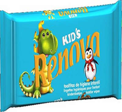 Renova Humid Toilet Paper Kids Travel , Ultra Soft Pre-Moistened Wipes , Very Practical For Hands And Face Cleansing , Dermatologically Tested(12 Pieces)