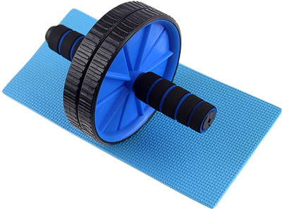 

Faiydashop Double Wheels AB Exerciser with 1 Knee Mat Ab Exerciser(Multicolor)