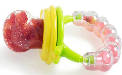 Anzal Fresh Fruit Vegetables Food Nibbler Cum Rattle Teether Rattle teether Rattle(Multicolor)