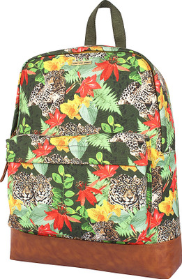

Bend The Trend Green Tiger Printed 3 L Backpack(Multicolor)