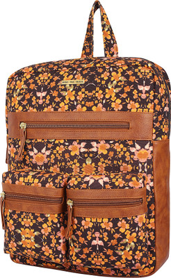 

Bend The Trend Brown 4 Zipper 3 L Backpack(Brown)