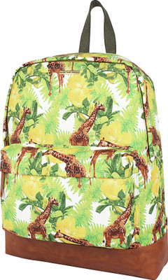 

Bend The Trend Green Giraffe Printed 3 L Backpack(Multicolor)
