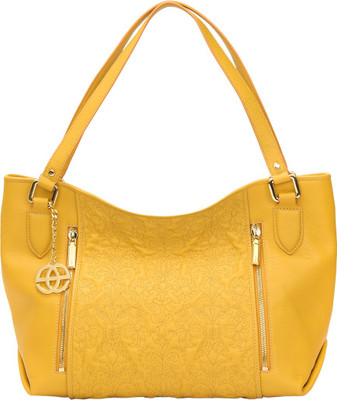 

Eske Agata Zip City Shopper Shoulder Bag(Yellow, 5 L)