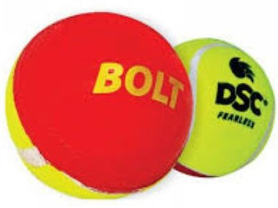 

DSC BOLT Cricket Tennis Ball - Size: 5(Pack of 1, Multicolor), Red & green