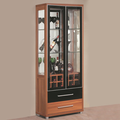 

RoyalOak Iris Engineered Wood Bar Cabinet(Finish Color - Natural Brown)