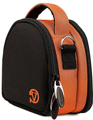 

Vangoddy Lightweight Brief Handle Padded Camera Bag Carrying Case - PT_CAMLEA048_CanonPSMini Camera Bag(Orange)