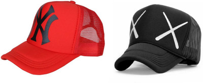 FashMade Printed Sports/Regular Cap Cap(Pack of 2)