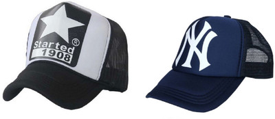 FashMade Printed Sports/Regular Cap Cap(Pack of 2)