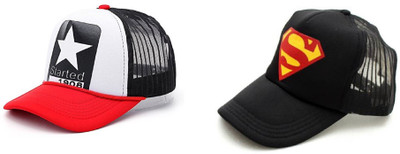 FashMade Printed Sports/Regular Cap Cap(Pack of 2)