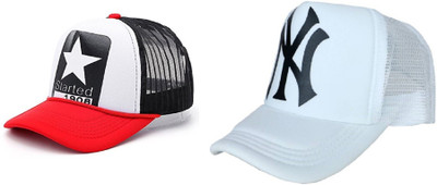 FashMade Printed Sports/Regular Cap Cap(Pack of 2)