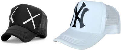 FashMade Printed Sports/Regular Cap Cap(Pack of 2)