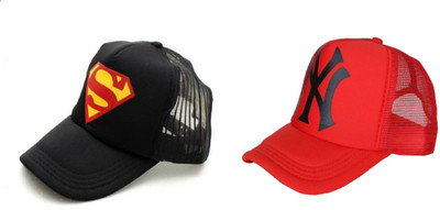 FashMade Printed Sports/Regular Cap Cap(Pack of 2)
