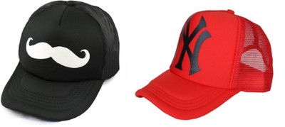 FashMade Printed Sports/Regular Cap Cap(Pack of 2)