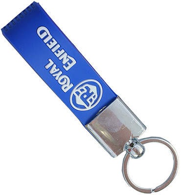 

One Point Collections Royal Enfield Inspired Double Sided Silicon Rubber Keychain bike keychain collectible Blue Key Chain(Blue)