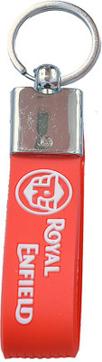 

One Point Collections Royal Enfield Inspired Double Sided Silicon Rubber Keychain bike keychain collectible Orange Key Chain(Orange)