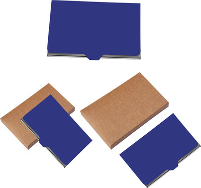 Printmystic.com 10 Card Holder(Set of 3, Blue)