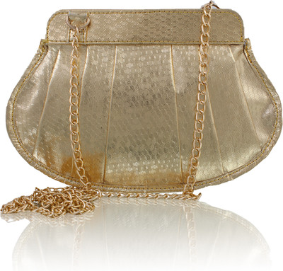 P&Y Fashion Party Gold Clutch
