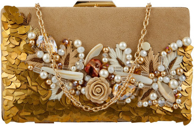 

TARUSA Casual Beige Clutch