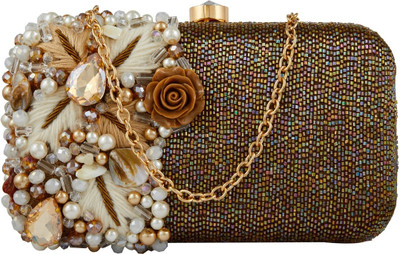 

Tarusa Party Brown Clutch