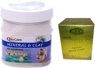 

Pink Root Gold Bleach 50g and Biocare Mineral & Clay 500ml(Set of 2)