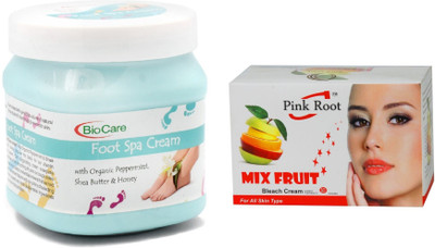 

Pink Root Mix Fruit Bleach 50g and Biocare Foot Spa Cream 500ml(Set of 2)
