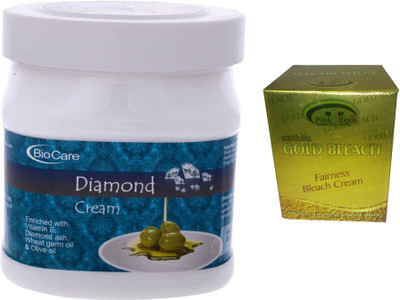 

Pink Root Gold Bleach 50g and Biocare Diamond Cream 500ml(Set of 2)