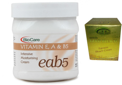 

Pink Root Gold Bleach 50g and Biocare Vitamin E, A & B5 Cream 500ml(Set of 2)