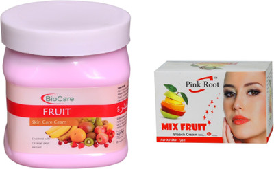 

Pink Root Mix Fruit Bleach 50g and Biocare Fruit Cream 500ml(Set of 2)