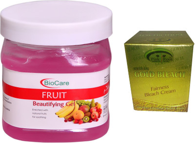 

Pink Root Gold Bleach 50g and Biocare Fruit Gel 500ml(Set of 2)