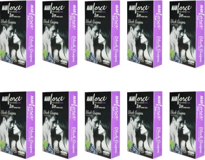 

Manforce Black Grapes Condom(Set of 10, 100S)