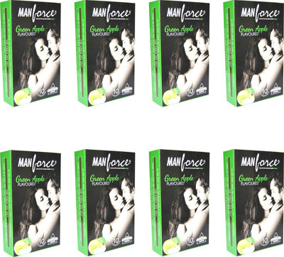 

Manforce Green Apple Condom(Set of 8, 80S)