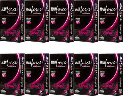 Manforce Pink Condom(Set of 10, 100S)
