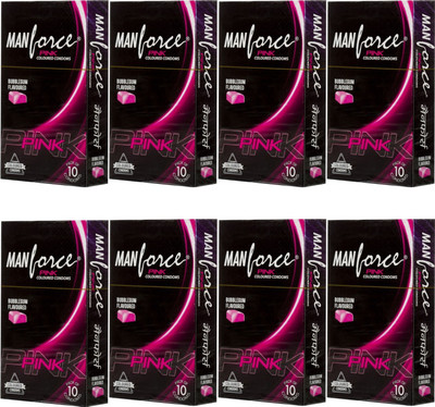 Manforce Pink Condom(Set of 8, 80S)