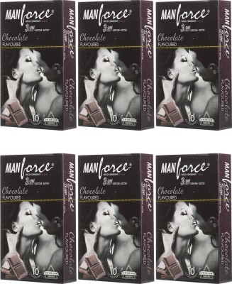 

Manforce Chocolate Condom(Set of 6, 60S)