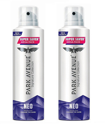 

Park Avenue Mega NEO Pack of 2 (220 ml each) Perfume Body Spray - For Men(440 ml, Pack of 2)