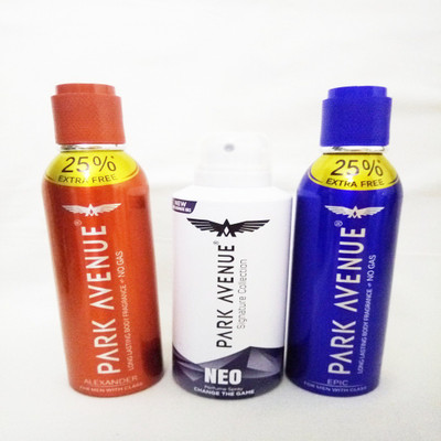 

Park Avenue ALEXANDER,NEO AND EPIC Body Spray - For Men(430 ml, Pack of 3)