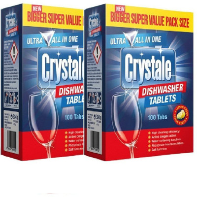 

Crystale Ultra All In 1 Dishwasher Tablets Dishwashing Detergent(3.6 kg)