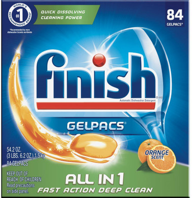 

Finish All In 1 Gelpacs Automatic Dishwasher Detergent Tablets Orange 90 Tabs Dishwashing Detergent(90 Pod)