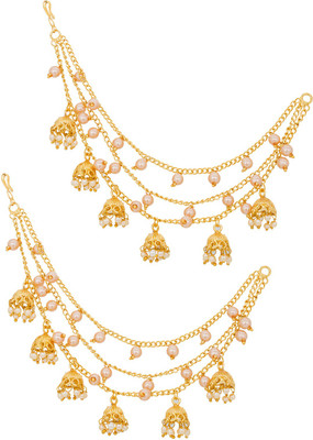 

Luxor Beautiful Hair Chain(Gold, White)