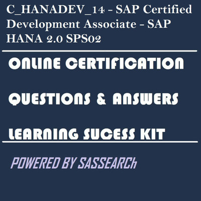 SAPSMART C_HANADEV_14 - SAP Certified Development Associate - SAP HANA 2.0 SPS02 Online Certification & Interview Learning Success Kit(dvd)