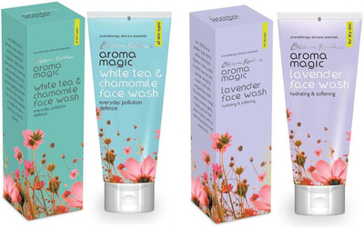 

Aroma Magic White Tea & Chamomile ,Lavender Pack of 2 Face Wash(200 ml)