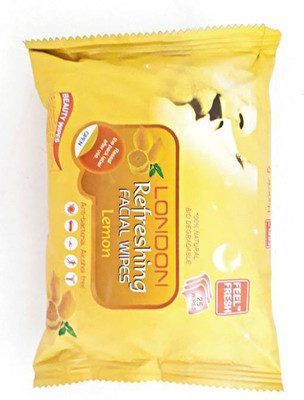 

London Refreshing Lemon Wipes (Pack of 1)(Pack of 25)