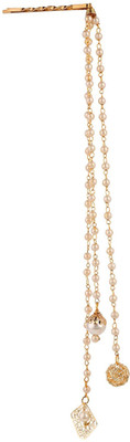 

AccessHer Gorgeous Stylish Golden Booby Pins with chain and kundan for women and girls (Pack of 3) Hair Chain(Multicolor)